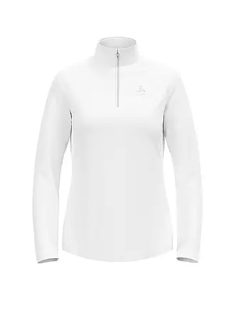 ODLO | Camiseta interior con cremallera para mujer Besso Mid Layer | weiss